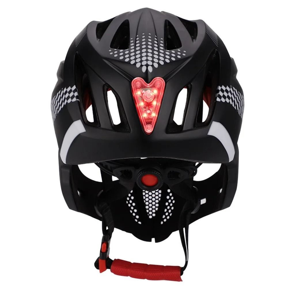 Kids Full Face Bike Helmet With LED Light Protective MTB Helmet For Children 8