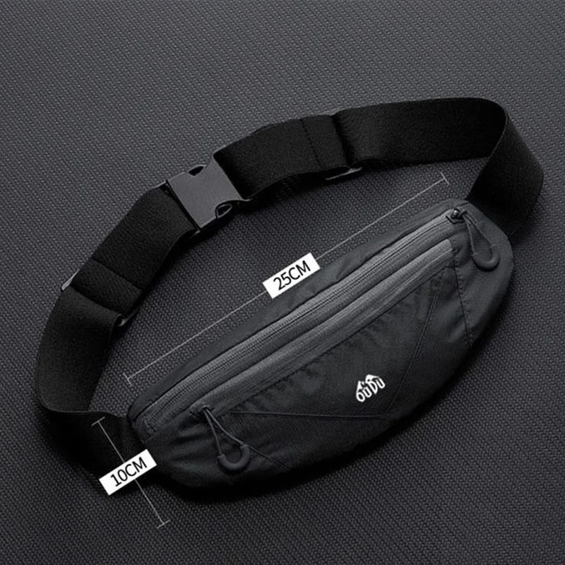 KoKossi Running Waist Bag Double Zipper Sports Waist Belt Pack For Phone And Essentials 9