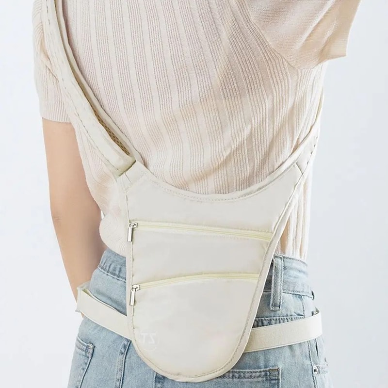 Anti Theft Running Waist Bag Waterproof Sports Waist Belt Pack With Hidden Pocket 6