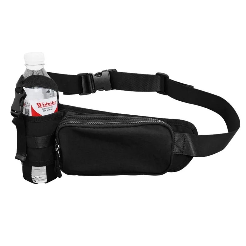 Ultralight Running Waist Bag With Bottle Holder Nylon Sports Waist Belt Pack For Phone And Essentia 0
