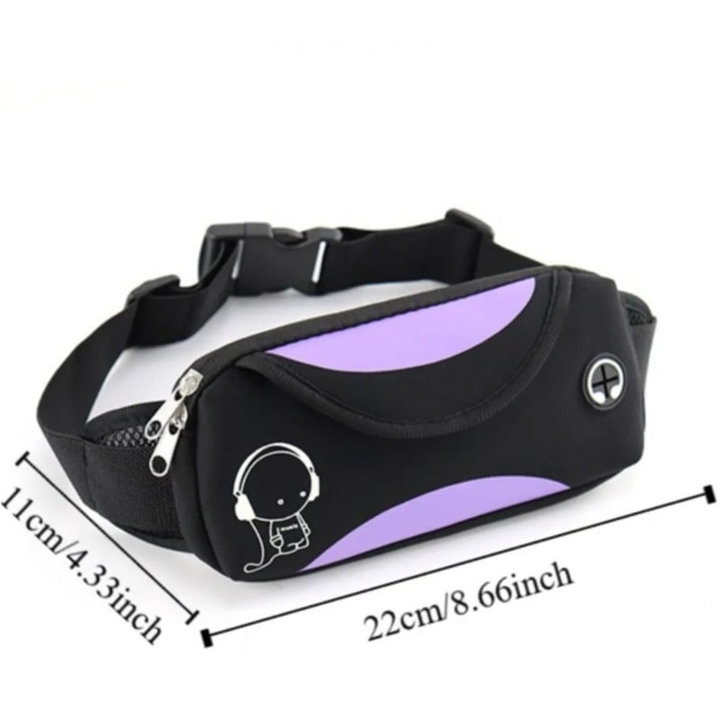 Lightweight Running Waist Bag Waterproof Sports Fanny Pack With Reflective Strip 8