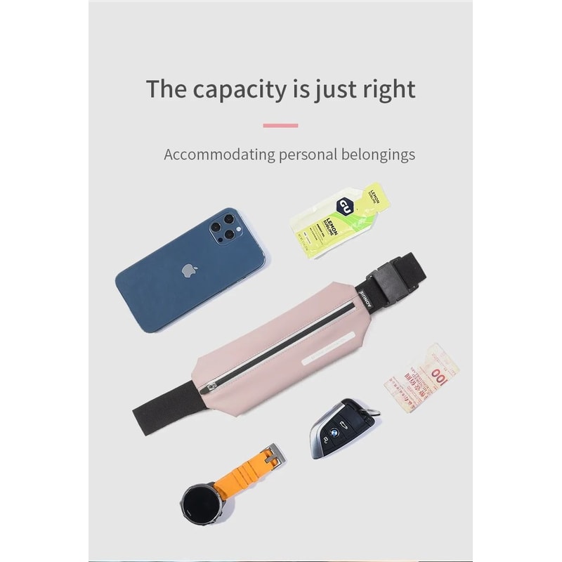 AONIJIE Running Waist Pack Lightweight Sports Waist Belt Bag For Jogging And Outdoor Fitness 5