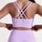 Womens High Support Sports Bra Cross Back Fitness Gym Bra With Removable Chest Pads 6