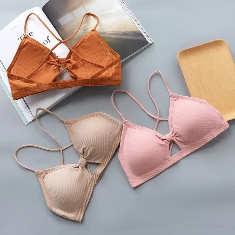 Womens Cross Strap Sports Bra Seamless Breathable Fitness Bra Lightweight Workout Top 10