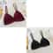 Womens Lace Bralette Bra Wirefree Deep V Lace Bra Soft Padded Triangle Cup Bralette 9