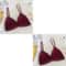 Womens Lace Bralette Bra Wirefree Deep V Lace Bra Soft Padded Triangle Cup Bralette 6