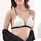 Womens Front Closure Push Up Bra Seamless Deep V Bralette Soft Comfort Lingerie 8