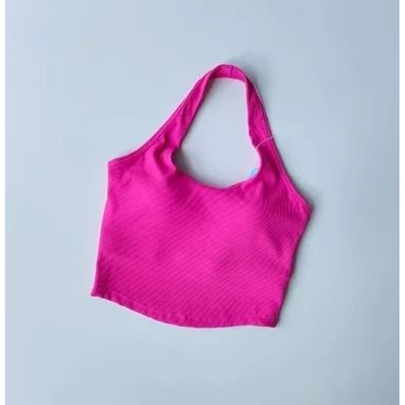 Womens Shockproof Running Sports Bra Halter Neck Fitness Tank Sports Bra High Support Workout Top 4