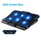 COOLCOLD Gaming Laptop Cooling Pad Six Fan Laptop Cooler Stand With LED Display 3