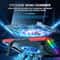 COOLCOLD RGB Laptop Cooling Pad Air Compression Laptop Cooler Stand Ultra Quiet Adjustable Cooling 6