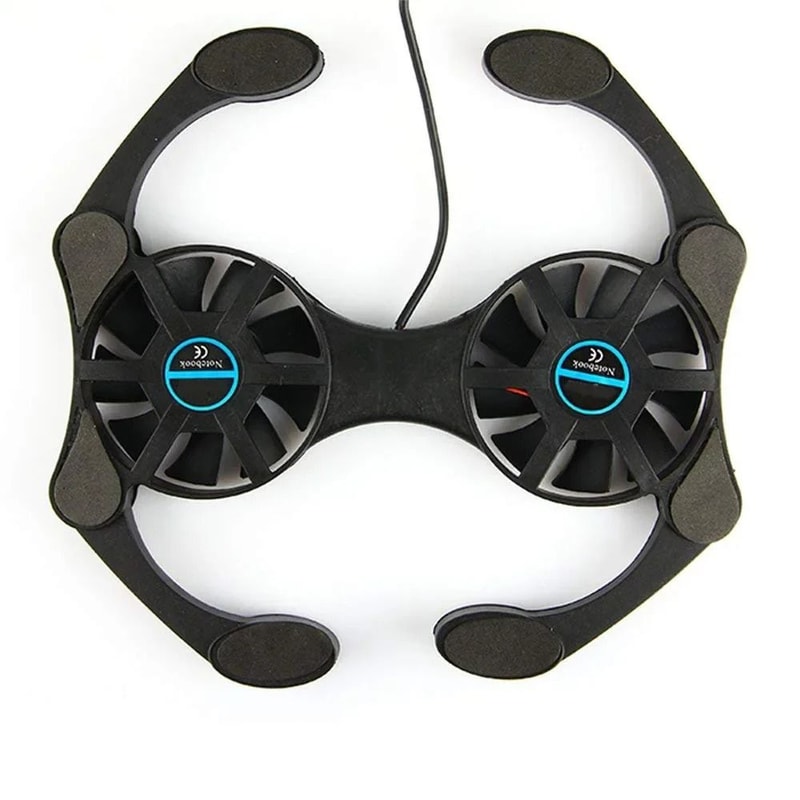 Portable Foldable Laptop Cooling Pad Dual Fan Mini Laptop Cooler USB Notebook Cooling Stand 2