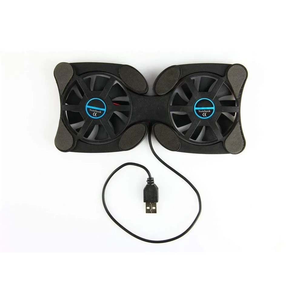 Portable Foldable Laptop Cooling Pad Dual Fan Mini Laptop Cooler USB Notebook Cooling Stand 0