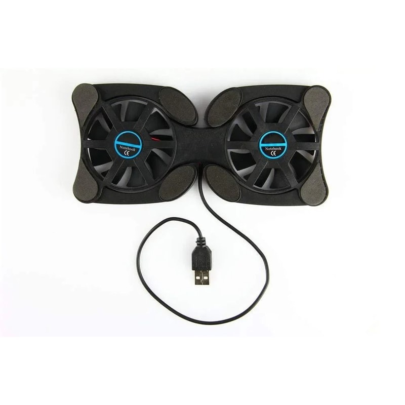 Portable Foldable Laptop Cooling Pad Dual Fan Mini Laptop Cooler USB Notebook Cooling Stand 0