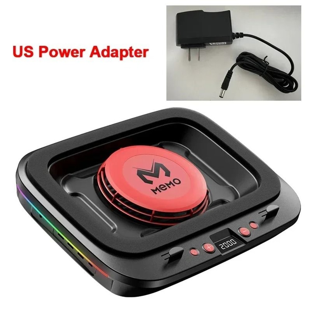 MEMO FL08 Gaming Laptop Cooling Pad Adjustable Laptop Cooler Stand Powerful Fan Cooling Base 1