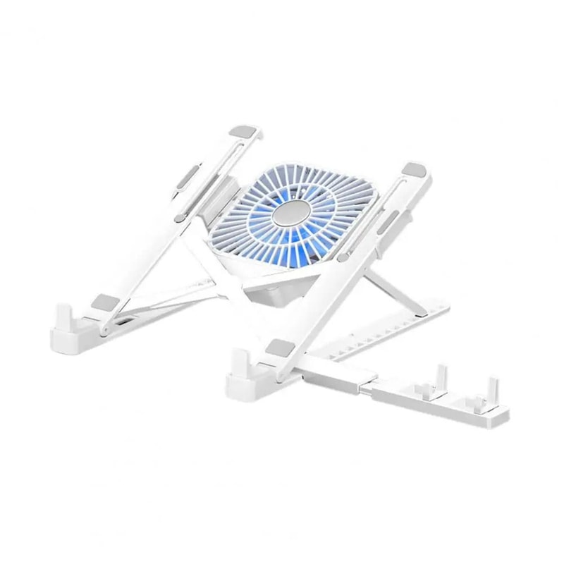 Portable Adjustable Laptop Stand With Fan Ergonomic Laptop Cooling Stand Height Adjustable Work Ris 4