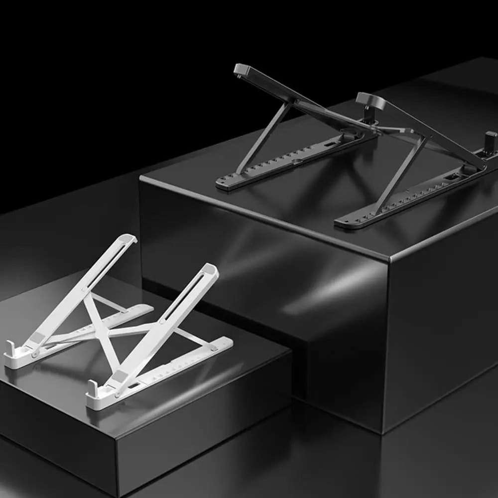 Portable Adjustable Laptop Stand With Fan Ergonomic Laptop Cooling Stand Height Adjustable Work Ris 0