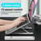Portable Adjustable Laptop Stand With Fan Ergonomic Laptop Cooling Stand Height Adjustable Work Ris 7
