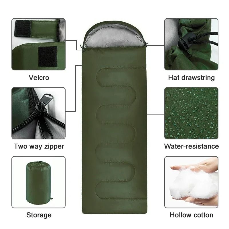 Ultralight Camping Sleeping Bag Waterproof 4 Season Sleeping Bag Warm Backpacking Outdoor Sleeping 4