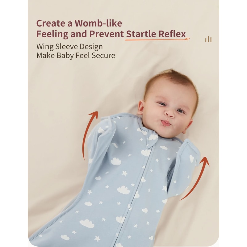 INSULAR Baby Sleeping Bag Cotton Newborn Swaddle Blanket Breathable Infant Sleep Sack 14