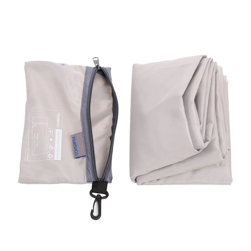 TOMSHOO Sleeping Bag Liner Lightweight Travel Sleeping Bag Liner With Pillowcase For Camping Hiking 5