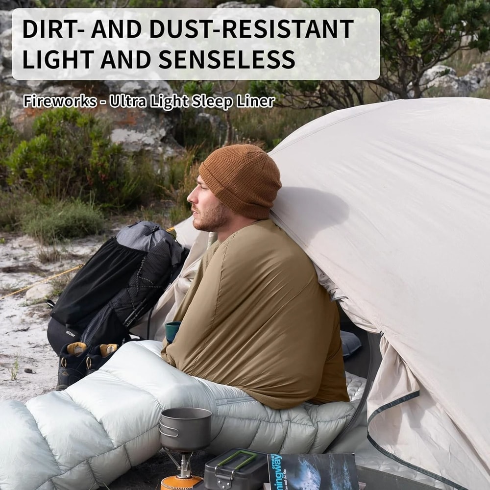 Ultralight Sleeping Bag Liner Lightweight Travel Sleep Sack Portable Travel Sleeping Bag Liner For 6