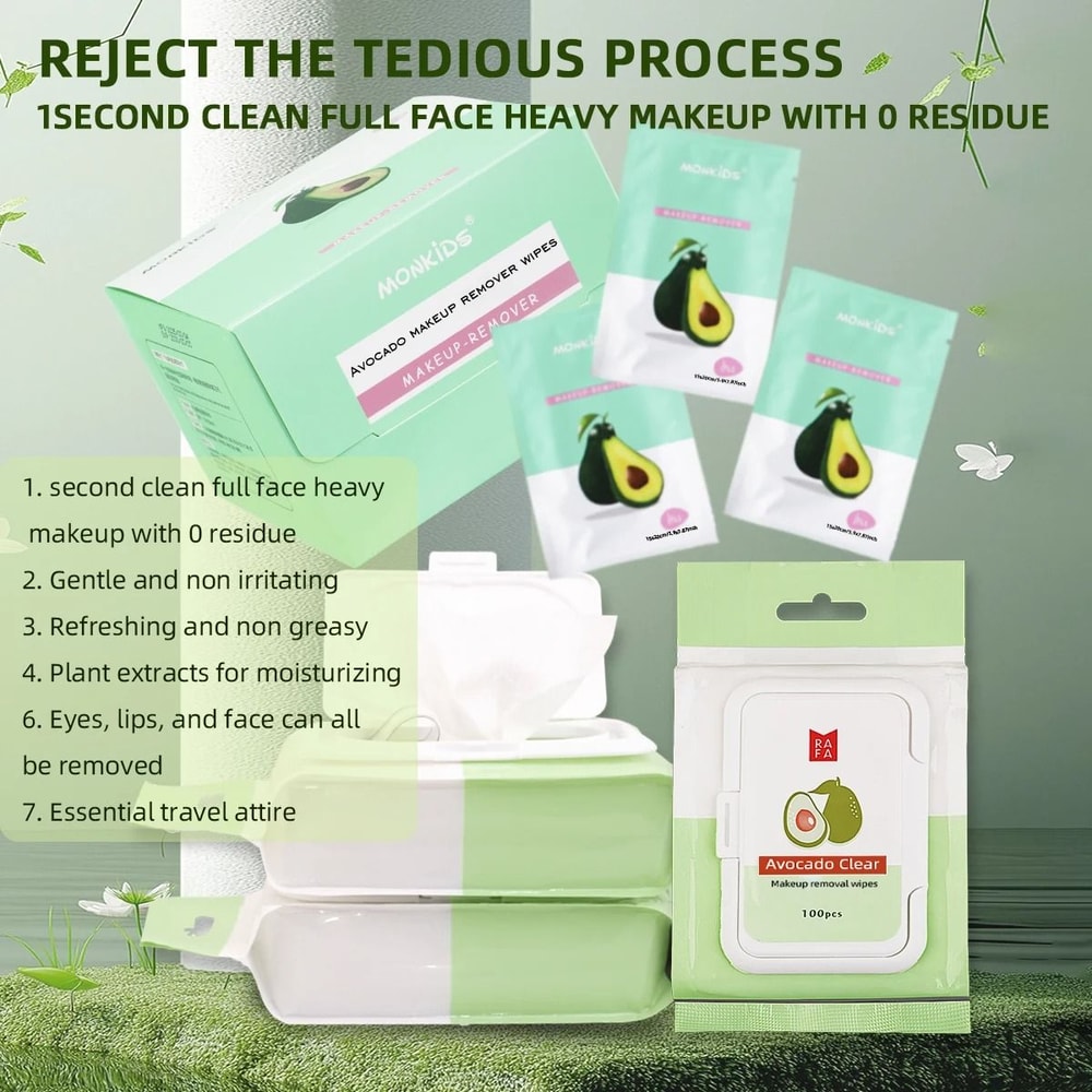 Gentle Makeup Remover Wipes Portable Facial Makeup Remover Wipes Individually Wrapped Cleansing Wip 4