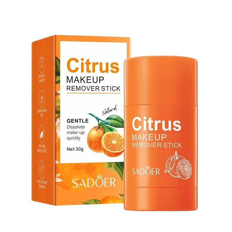 Citrus Makeup Remover Stick Portable Cleansing Balm Stick Deep Cleansing Makeup Removal Balm For Fa 0