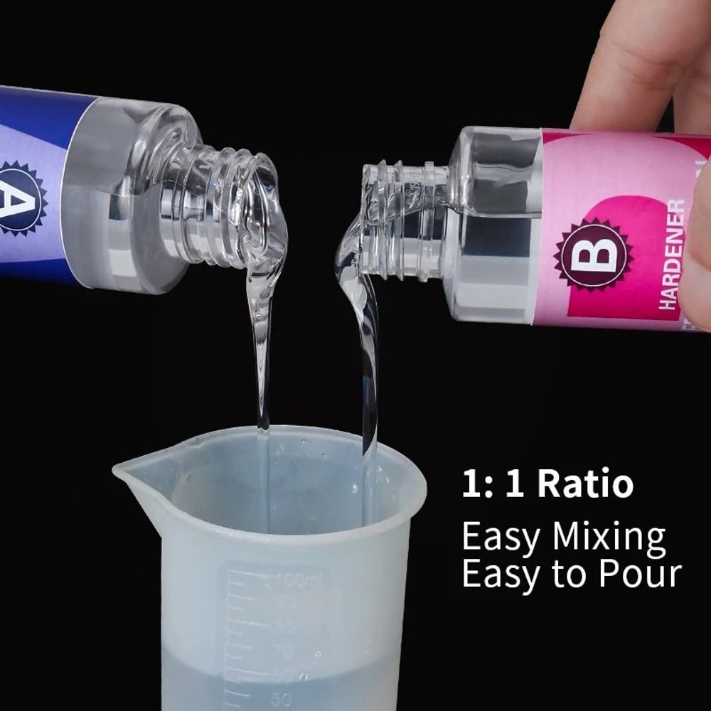 Crystal Clear Epoxy Resin Kit 1 To 1 High Gloss Art Resin Kit Bubble Free Casting Resin For DIY Cra 13