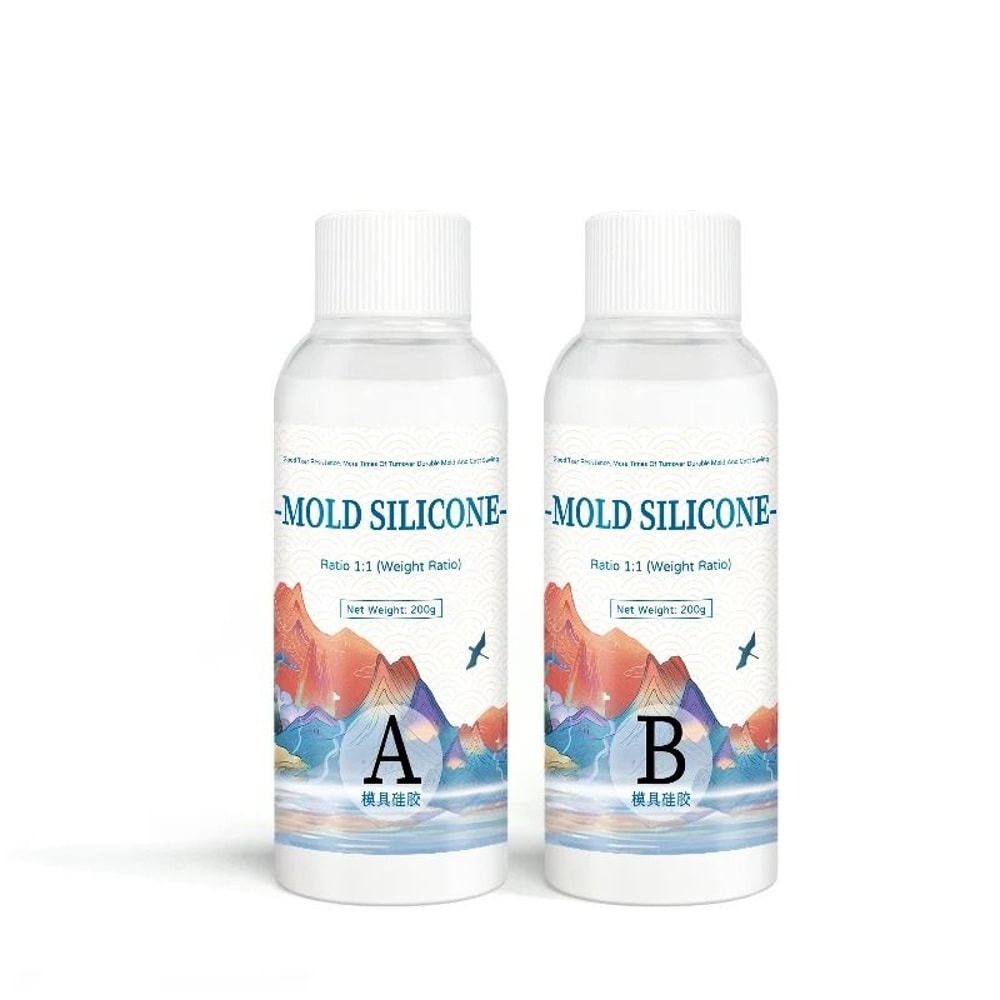 Fast Cure Silicone Mold Making Kit 1 To 1 Liquid Silicone Rubber DIY Mold Making Silicone For Craft 0