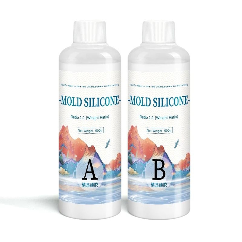 Fast Cure Silicone Mold Making Kit 1 To 1 Liquid Silicone Rubber DIY Mold Making Silicone For Craft 2