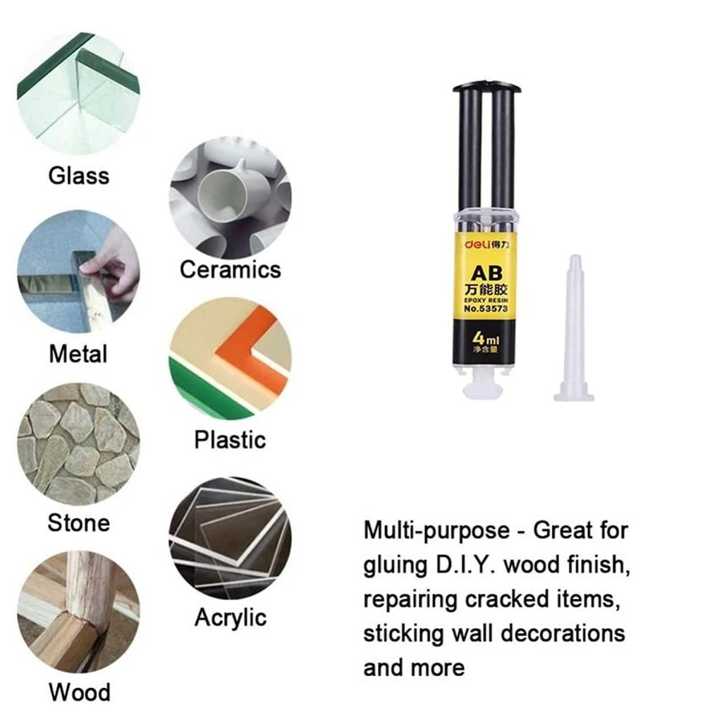 Heavy Duty Epoxy Resin Glue Waterproof AB Epoxy Adhesive Strong Instant Repair Glue For Metal Glass 6