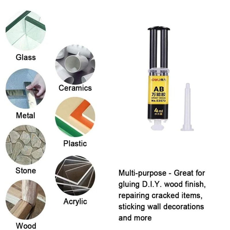 Heavy Duty Epoxy Resin Glue Waterproof AB Epoxy Adhesive Strong Instant Repair Glue For Metal Glass 6