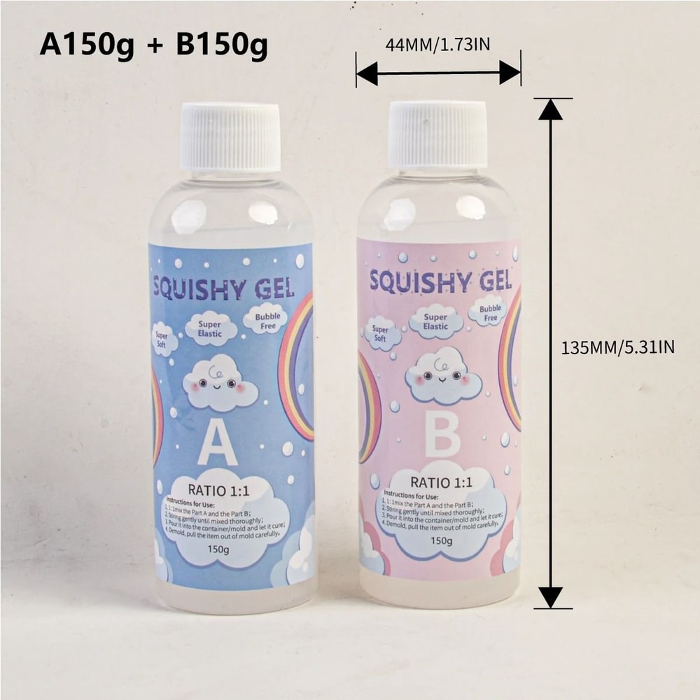 SoftFlex Squishy Gel Resin DIY Squishy Toy Making Kit Liquid Resin For Stress Relief Toys 2