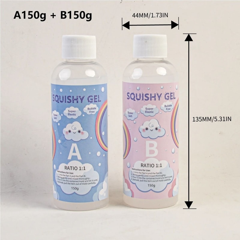 SoftFlex Squishy Gel Resin DIY Squishy Toy Making Kit Liquid Resin For Stress Relief Toys 2