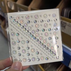 starglow face gem stickers laser sparkle rhinestone face stickers stars heart moon makeup gems