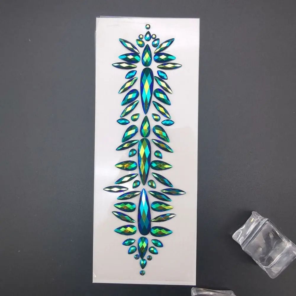 CrystalVibe Festival Face Gem Stickers 3D Rhinestone Face Jewels EDM Forehead And Body Gems 2