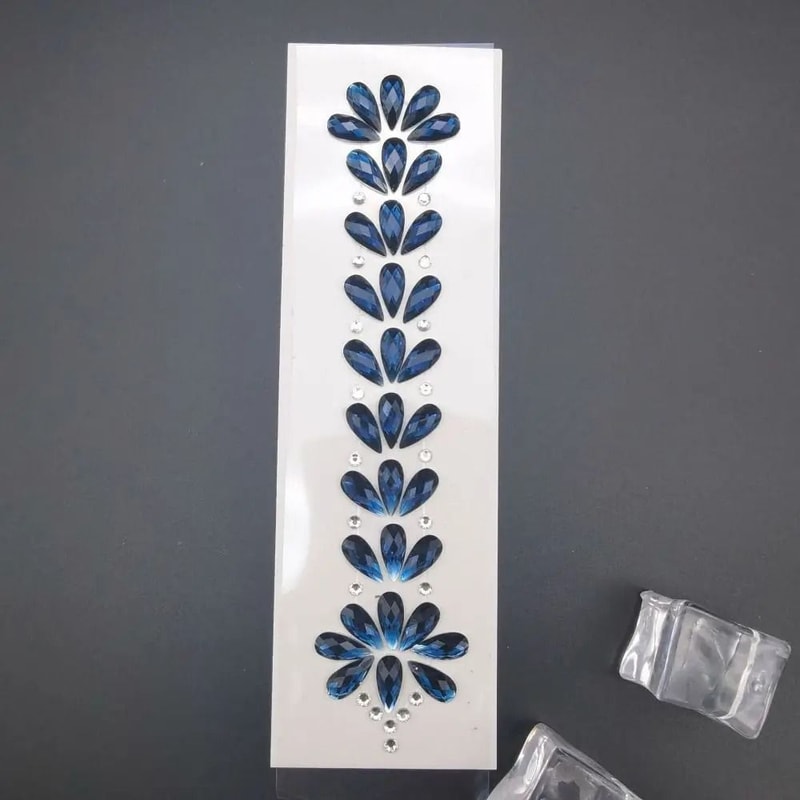 CrystalVibe Festival Face Gem Stickers 3D Rhinestone Face Jewels EDM Forehead And Body Gems 7