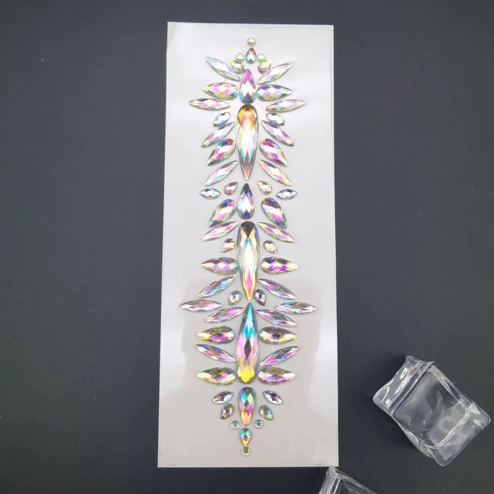 CrystalVibe Festival Face Gem Stickers 3D Rhinestone Face Jewels EDM Forehead And Body Gems 8