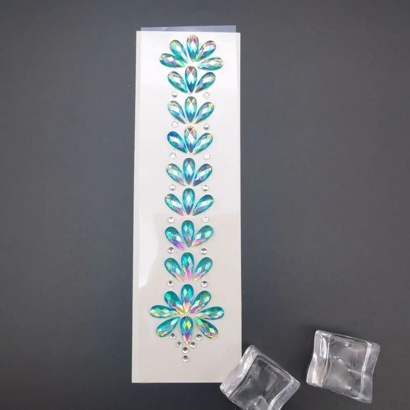 CrystalVibe Festival Face Gem Stickers 3D Rhinestone Face Jewels EDM Forehead And Body Gems 16