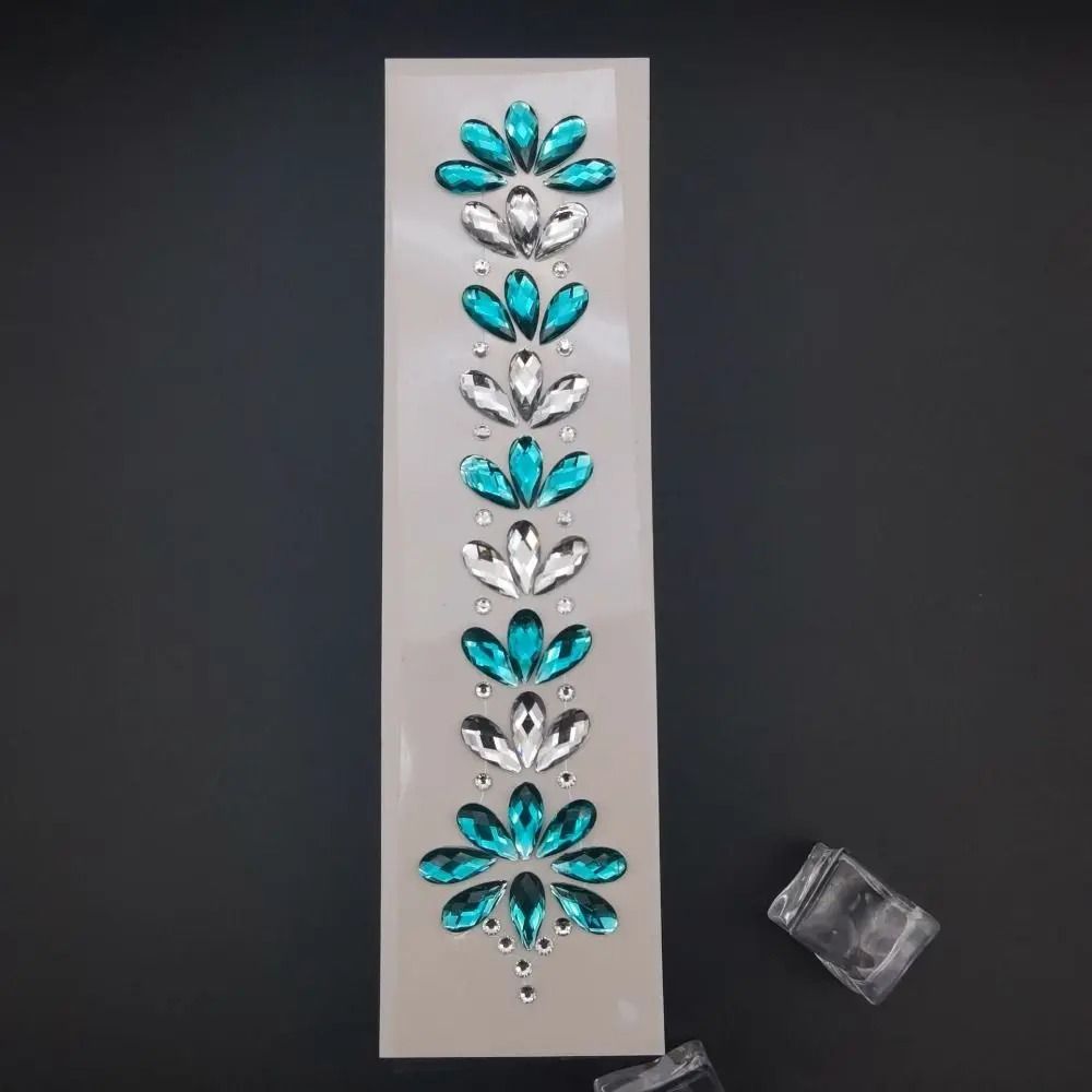 CrystalVibe Festival Face Gem Stickers 3D Rhinestone Face Jewels EDM Forehead And Body Gems 18