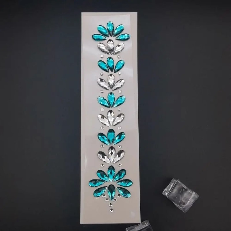 CrystalVibe Festival Face Gem Stickers 3D Rhinestone Face Jewels EDM Forehead And Body Gems 18