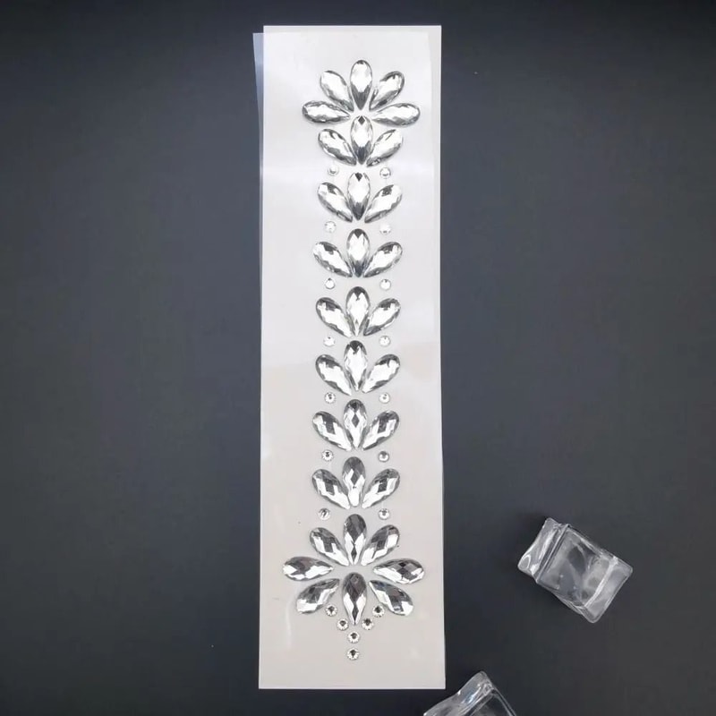CrystalVibe Festival Face Gem Stickers 3D Rhinestone Face Jewels EDM Forehead And Body Gems 20