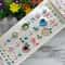 RadiantGlow Rhinestone Face Gems Self Adhesive Face Gem Stickers Festival Crystal Makeup Jewels 8