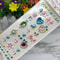 RadiantGlow Rhinestone Face Gems Self Adhesive Face Gem Stickers Festival Crystal Makeup Jewels 8