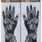 ElegantArt Henna Tattoo Stencil Set Reusable Mehndi Tattoo Stencils Hand Body Painting Templates 12