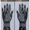 ElegantArt Henna Tattoo Stencil Set Reusable Mehndi Tattoo Stencils Hand Body Painting Templates 16