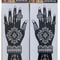 ElegantArt Henna Tattoo Stencil Set Reusable Mehndi Tattoo Stencils Hand Body Painting Templates 18