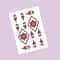 ElegantBloom Henna Tattoo Stickers Brown Temporary Mehndi Tattoos Floral Hand And Foot Body Art 6