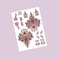 ElegantBloom Henna Tattoo Stickers Brown Temporary Mehndi Tattoos Floral Hand And Foot Body Art 9