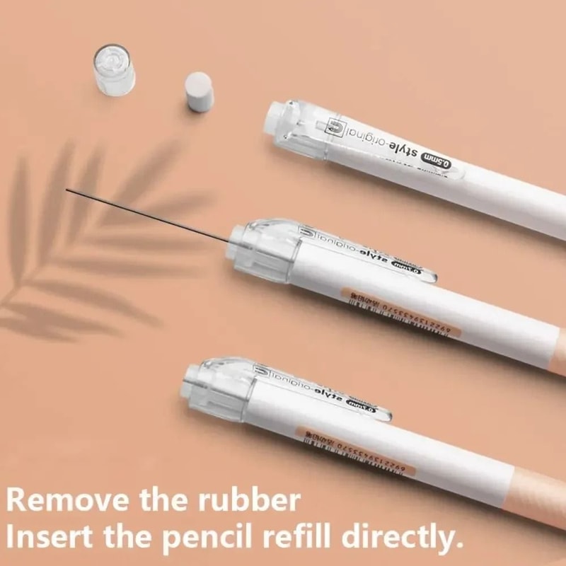 PrecisionWrite Mechanical Pencil Press Type Automatic Pencil With Eraser For Students And Office Us 6